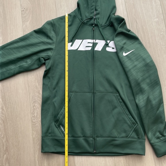 MEN’S NIKE NEW YORK JETS SWEATSHIRT HOODIE XL THERMA-FIT GREEN - Picture 8 of 10
